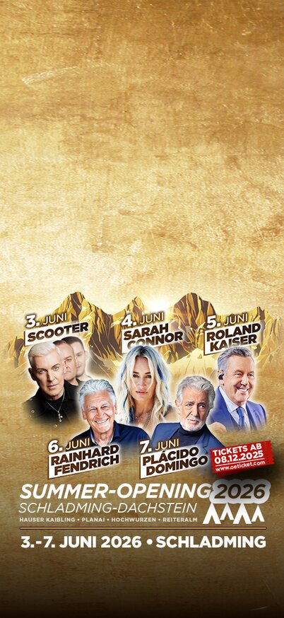 Sujet mit KünstlerInnen Summer-Opening 2026 | © Leutgeb Entertainment 