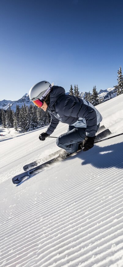 Skifahrerin auf der Planai in Schladming | © Mirja Geh