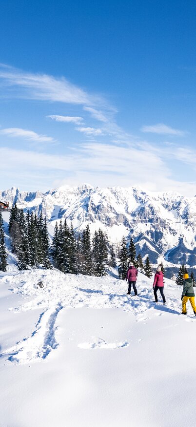 Winterwandern auf der Hochwurzen - purer Genuss | © Gerald Oberreiter Winterwandern mit Panoramablick - Hochwurzen | © Gerald Oberreiter