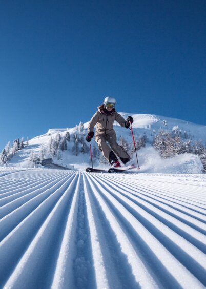 Skifahrerin auf der Reiteralm | © Reiteralm Bergbahnen | Jakob Ertl