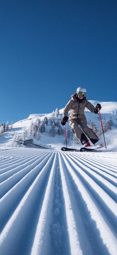 Skifahrerin auf der Reiteralm | © Reiteralm Bergbahnen | Jakob Ertl