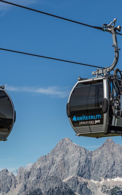 Sommergondel Preunegg Jet mit Biketransport | © Gerald Grünwald