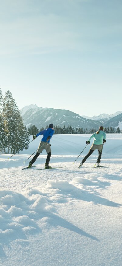 Langlaufen skating Ramsau am Dachstein | © Peter Burgstaller Langläufer auf der Skatingloipe | © Peter Burgstaller
