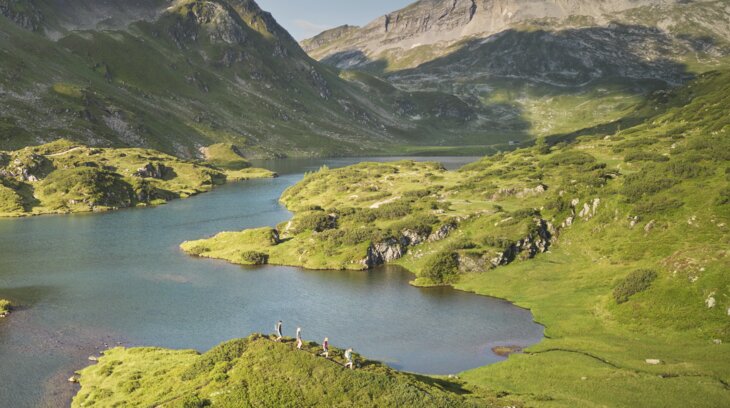Die Giglachseen aus der Vogelperspektive | © Peter Burgstaller