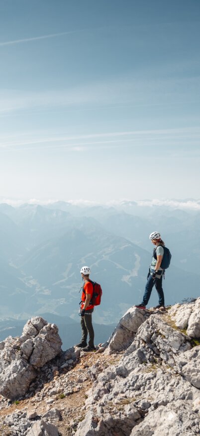 Kletterer am Schulter Anstieg auf dem Weg zum Hohen Dachstein | © Mathäus Gartner