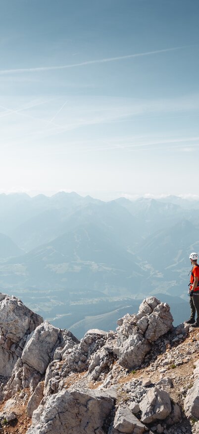 Kletterer am Schulter Anstieg auf dem Weg zum Hohen Dachstein | © Mathäus Gartner