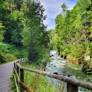 Hiking trail in the Talbachklamm