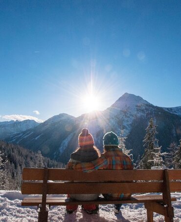 Aussicht vom 4-Jahreszeiten-Wanderweg Richtung Preuneggtal