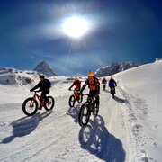 Fatbiken am Gletscher.