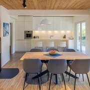 Wohn- und Essküche, Kamin