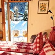 Ausblick vom Schlafzimmer im Winter