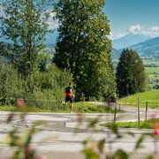 Trail running on the Birgseitenrunde