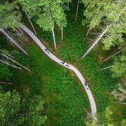 Vogelperspektive Singletrack Haus-Aich