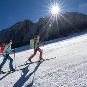 Aufstieg in der Gletschersonne