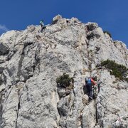 Versicherter Klettersteig auf den Hechlstein