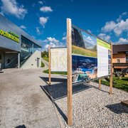 Wanderportal an der Talstation Gipfelbahn Hochwurzen