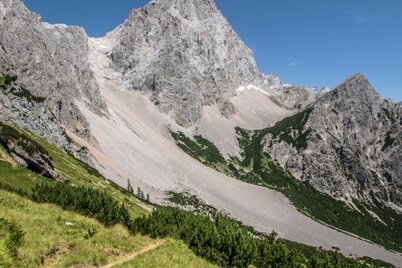 Vom Sulzenhals auf dem Weg in Richtung Tor und Torstein