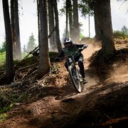 Mountainbiker auf dem Jack Lumber Trail