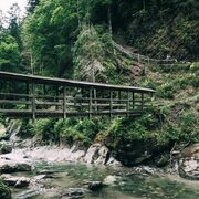 Die "klein Luzern" Brücke im Herzen der Klamm