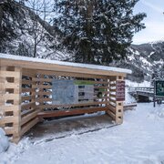 Langlaufportal Hinkerbrücke - Ausgangspunkt für die Kristallloipe im Untertal