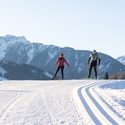 Cross-country skiing on the Kulmdörfl-Loipe