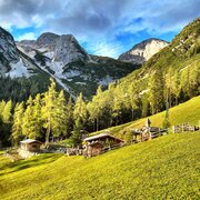 Lärchbodenalm im Sommer 