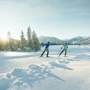 Cross-country skiing on the Vorbergloipe