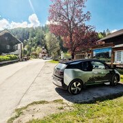 Parkplatz der Moosburgrunde am Ausgangspunkt in Niederöblarn