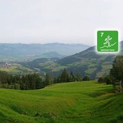 Blick ins Ennstal hinein ins Tote Gebirge