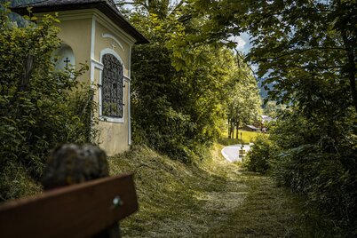 Marterl kurz vor der Ortschaft Pürgg