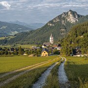 Blick auf die Ortschaft Pürgg