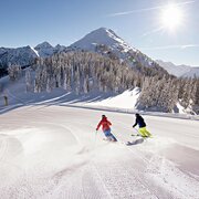 sonniger Skitag