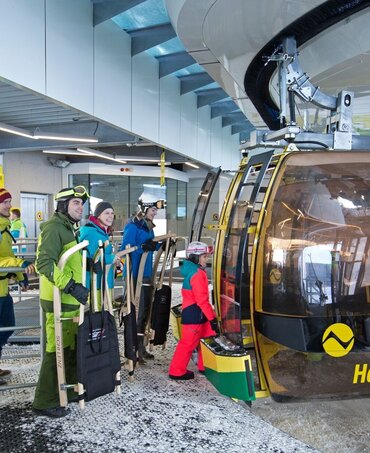 7 km Rodelbahn Hochwurzen - hinauf mit der Gipfelbahn Hochwurzen