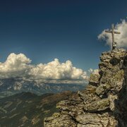 Summit cross of the Steirische Kalkspitze