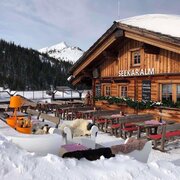 Seekaralmhütte mit Sonnenterrasse