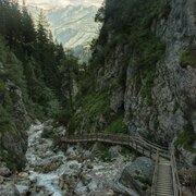 Wanderweg in der Silberkarklamm