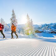 Präparierte Aufstiegsspur Hochwurzen