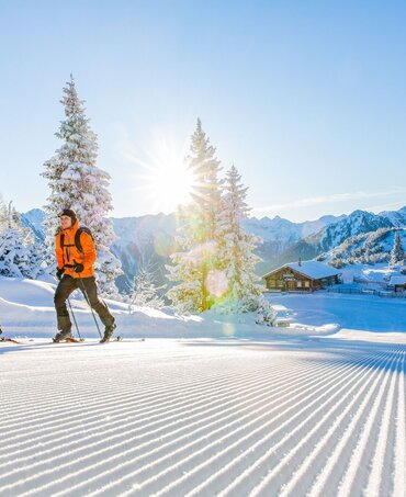 Präparierte Aufstiegsspur Hochwurzen
