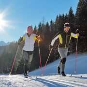 Cross-country skiing on the Sonnenloipe
