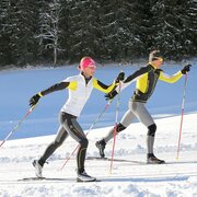 Cross-country skiing on the Standardloipe