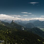 Ausblick auf den Hochtausing und in das Ennstal