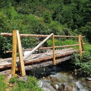 Brücke über den Neualmbach unterhalb der Brandalm