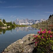 Der Spiegelsee (Mittlerer Gasselsee) auf der Reiteralm