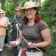 Das Arbeitsgerät - eine Rute aus Kunststoff