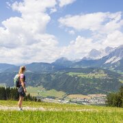 Ausblick vom WM-Pfad Planai