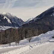 Blick vom Winterwanderweg Richtung Untertal