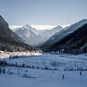 Blick über das winterliche Tettermoor