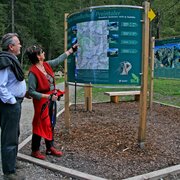 Übersichtstafel zum Alpinsteig "durch die Höll" - Wilde Wasser